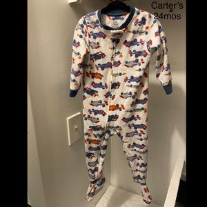 24 mo Footie pajamas with cars